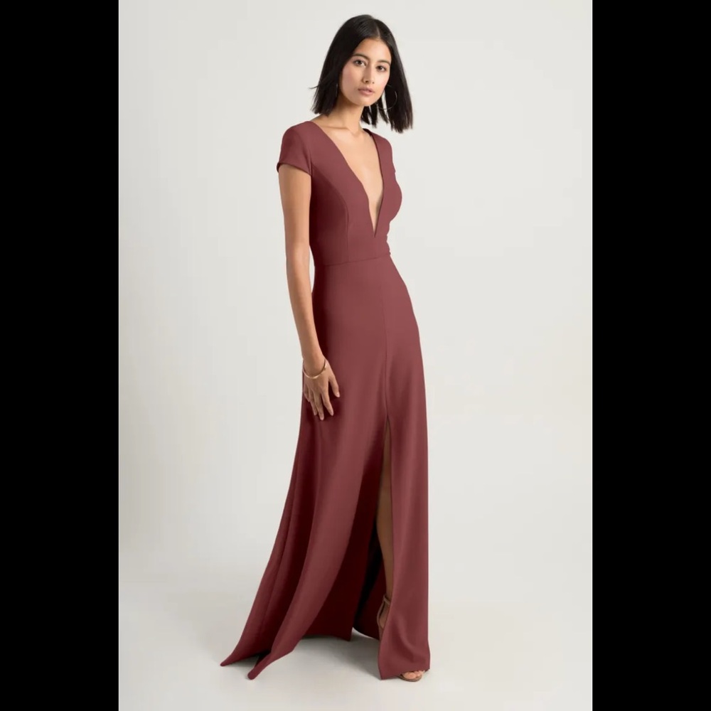Jenny Yoo Bridesmaid style 1917 Cara in Cinnamon rose size 0